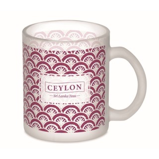 Taza cristal publicitaria sublimación 300 ml